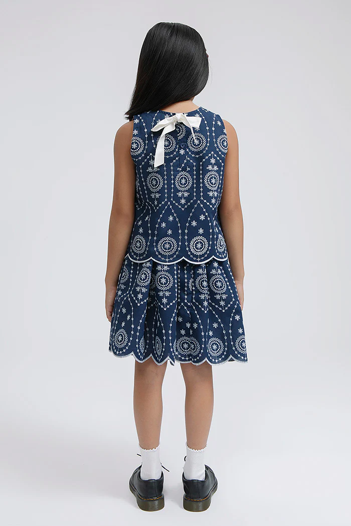 Navy Embroidered Taylen - Image 5