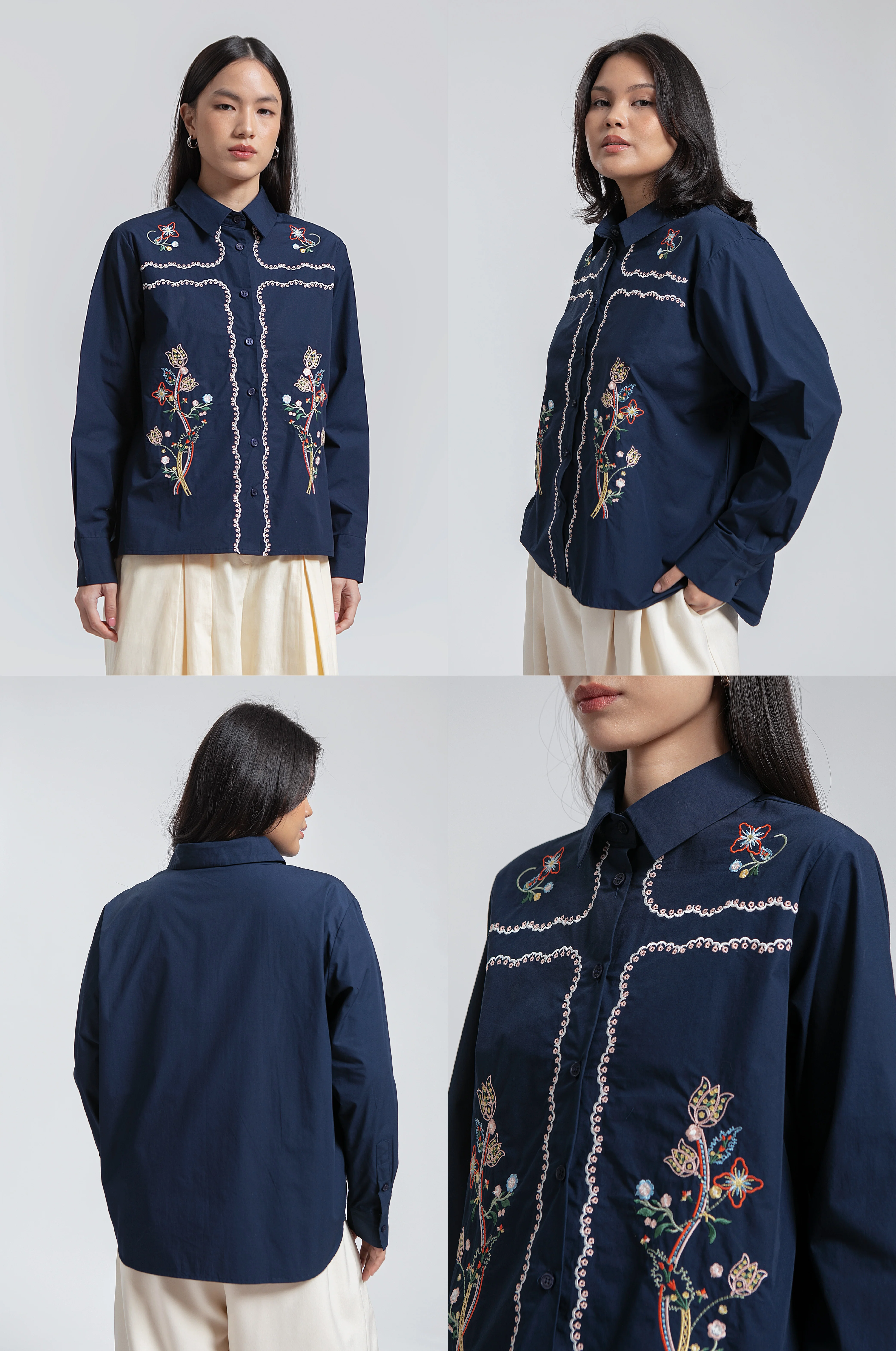 Navy Embroidery Efta - Image 2