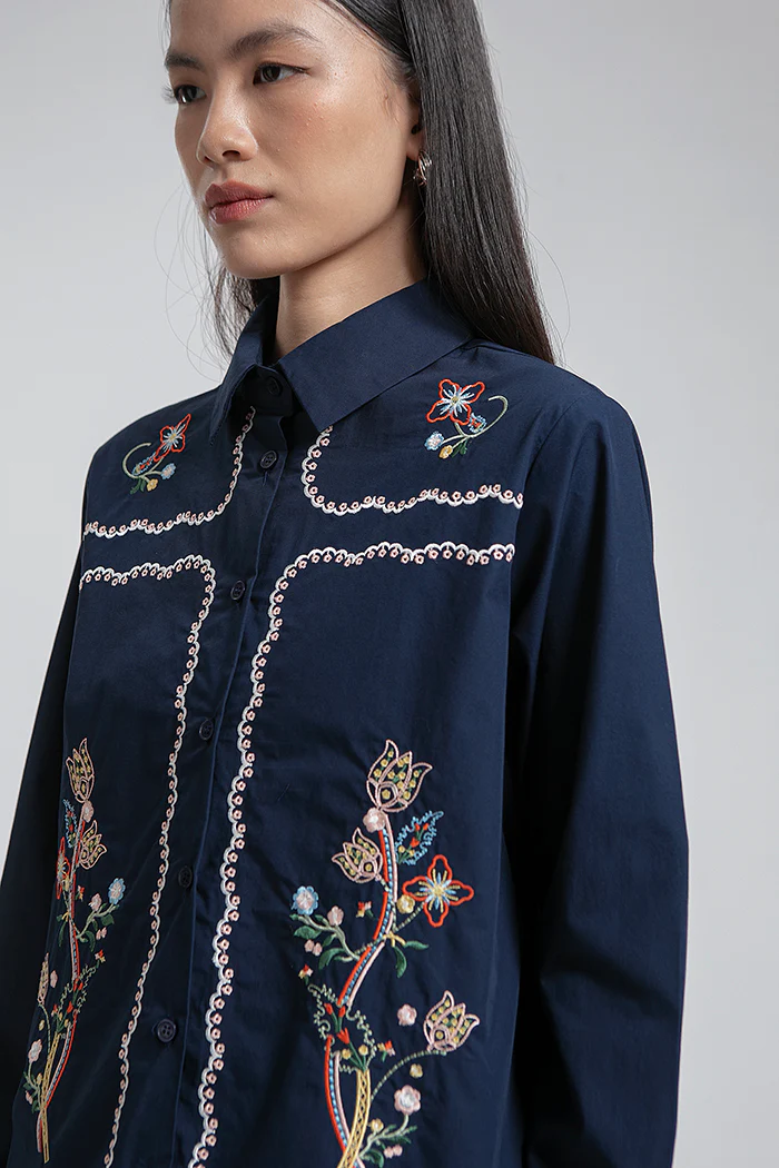 Navy Embroidery Efta - Image 5