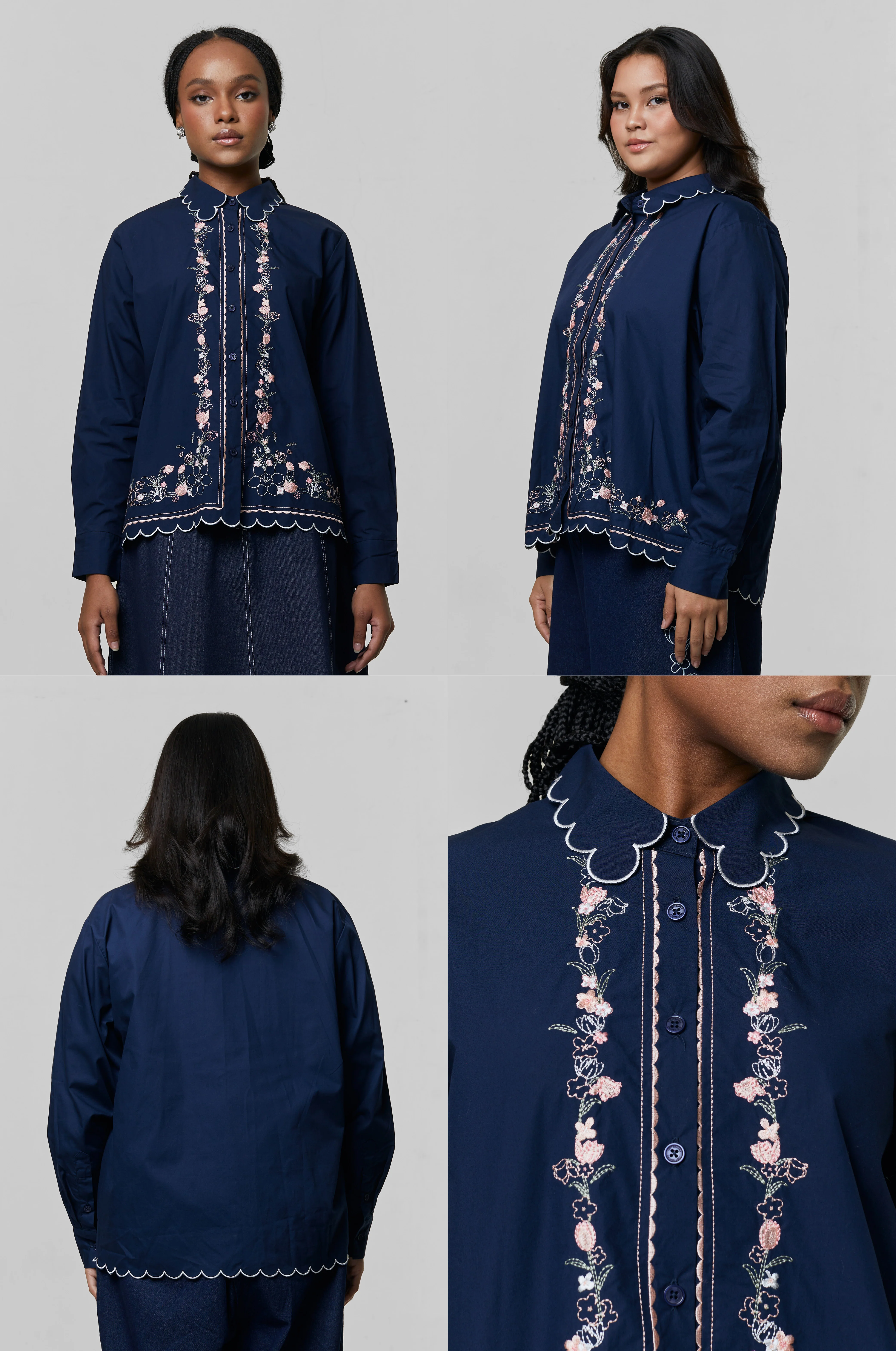 Navy Embroidery Fiosa - Image 2