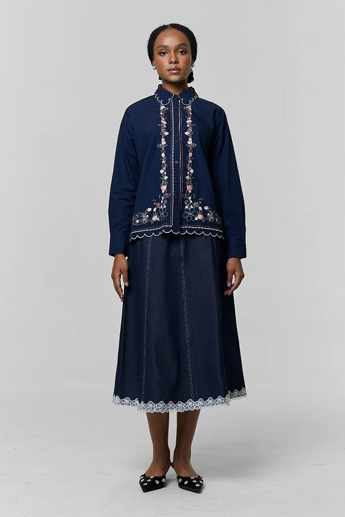Navy Embroidery Fiosa - Image 6