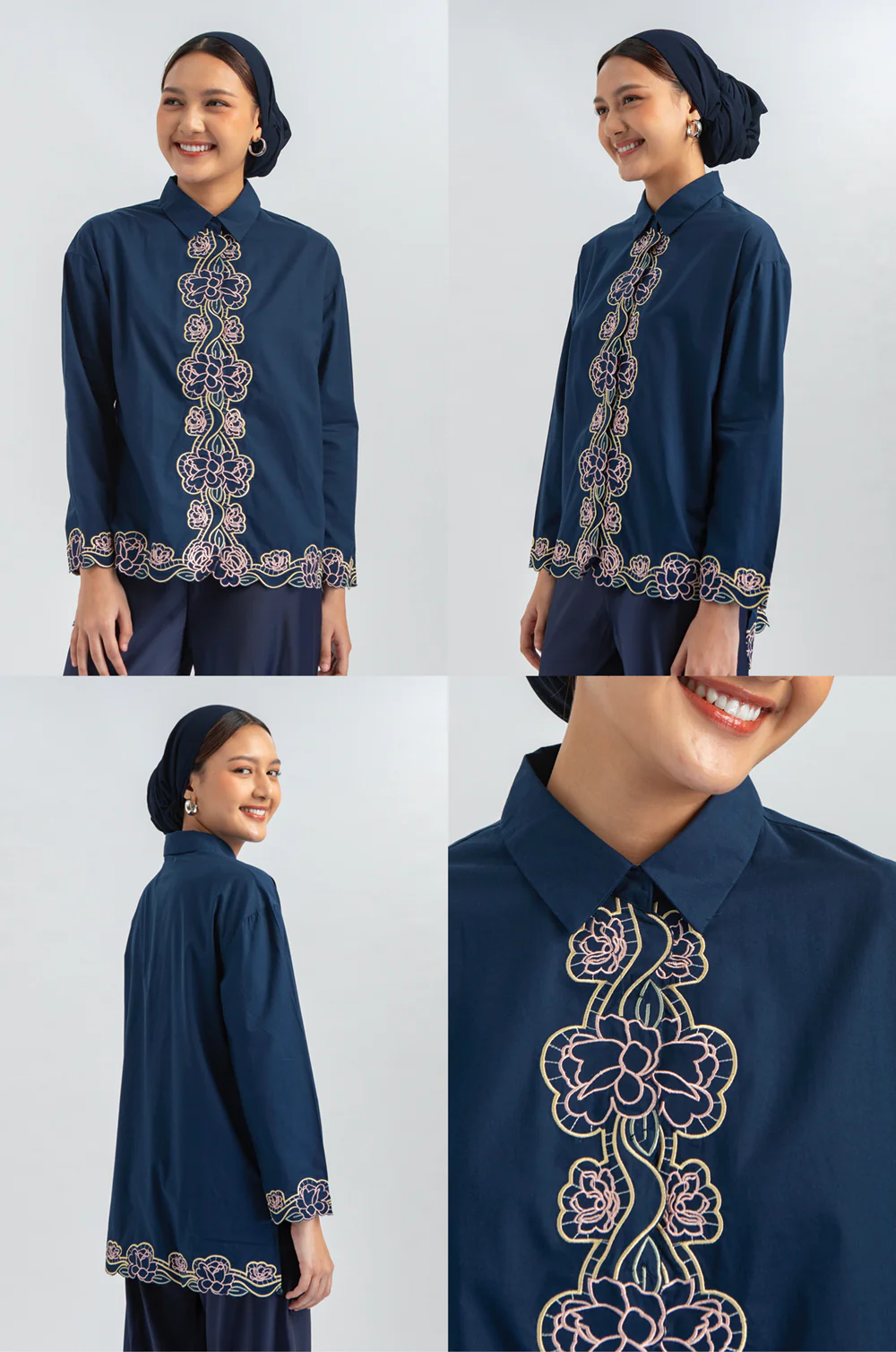 Navy Embroidery Shazi - Image 2