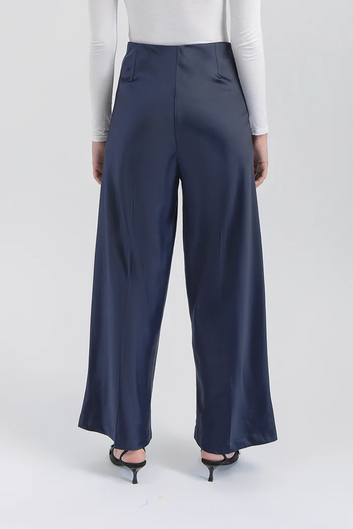 Navy Satin Pama - Image 4