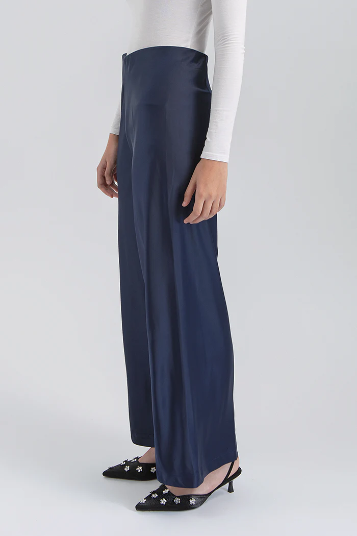 Navy Satin Pama - Image 5
