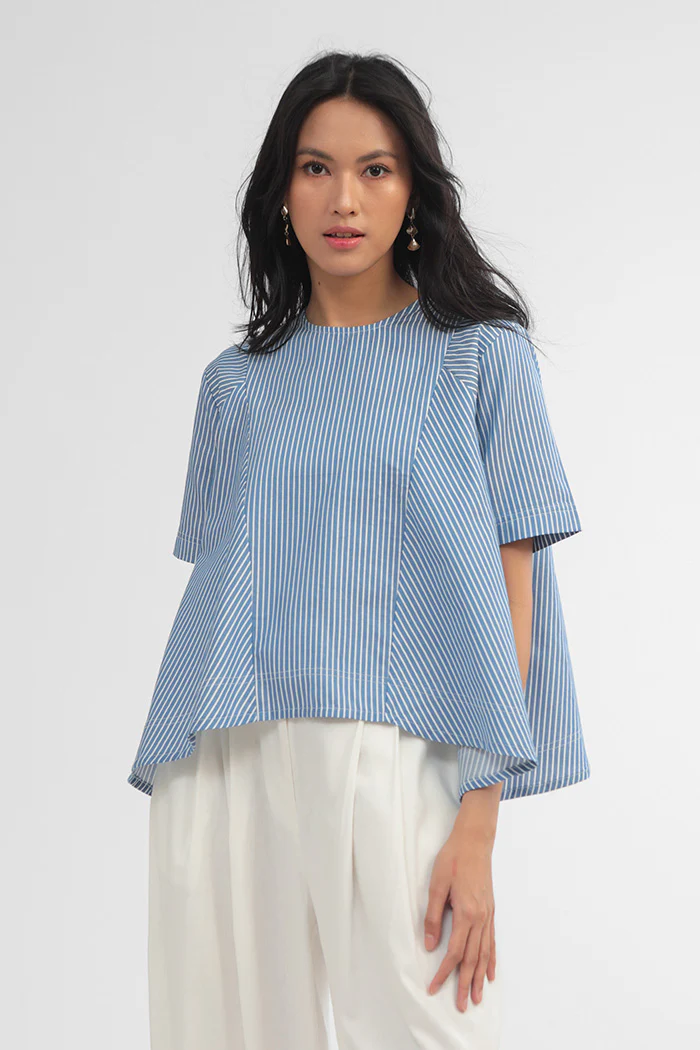 Navy Striped Aelia