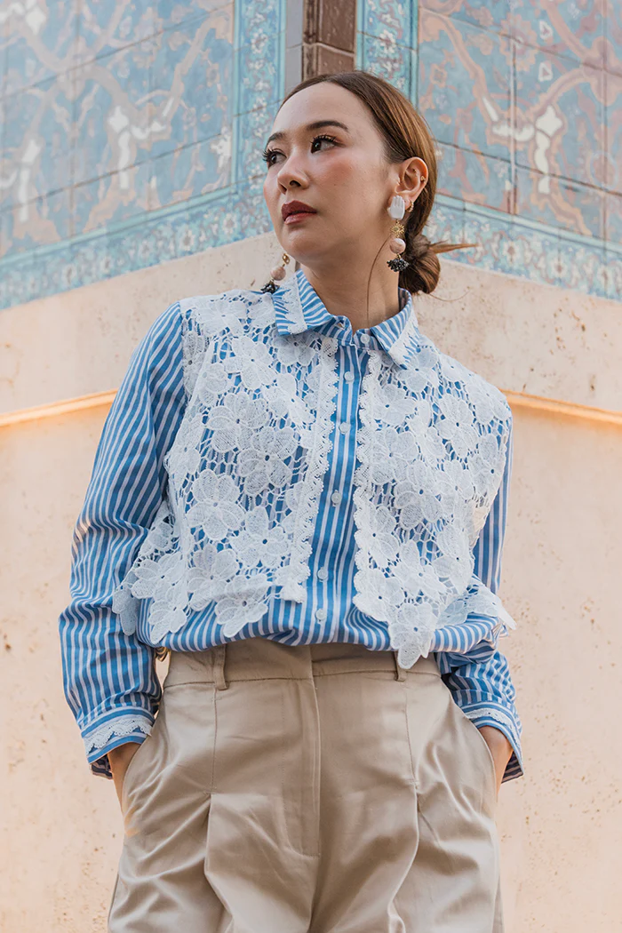 Navy Striped Eshal