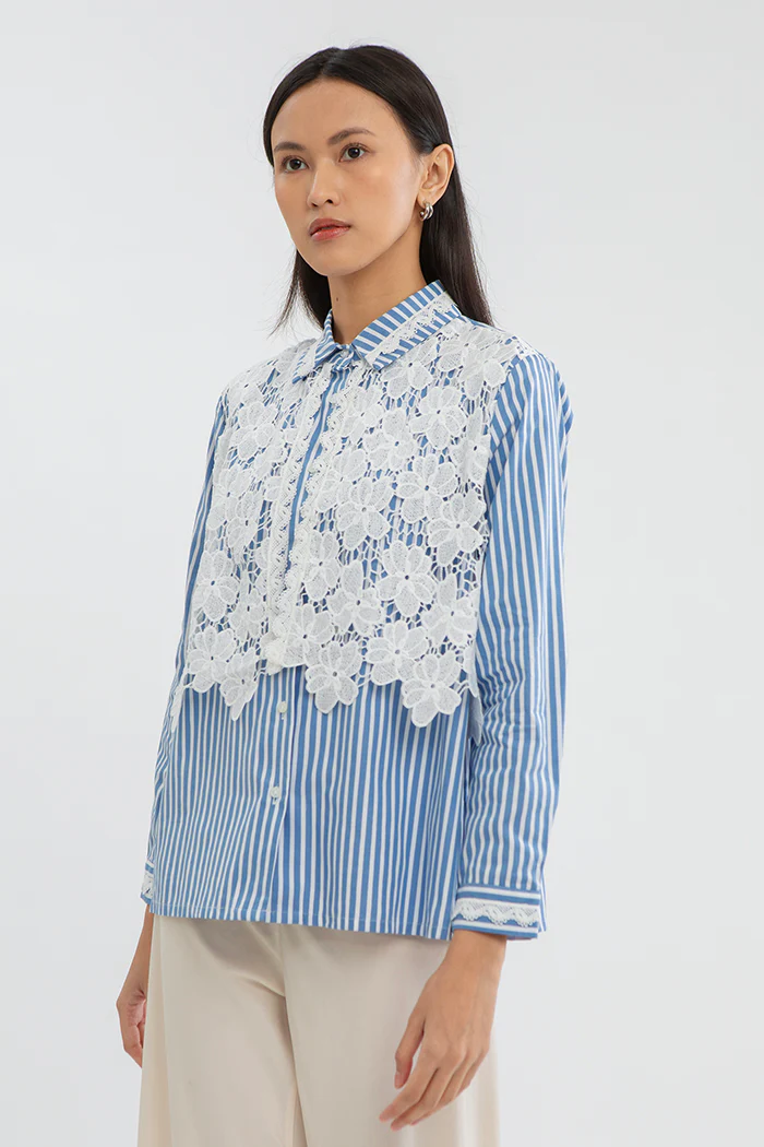 Navy Striped Eshal - Image 3