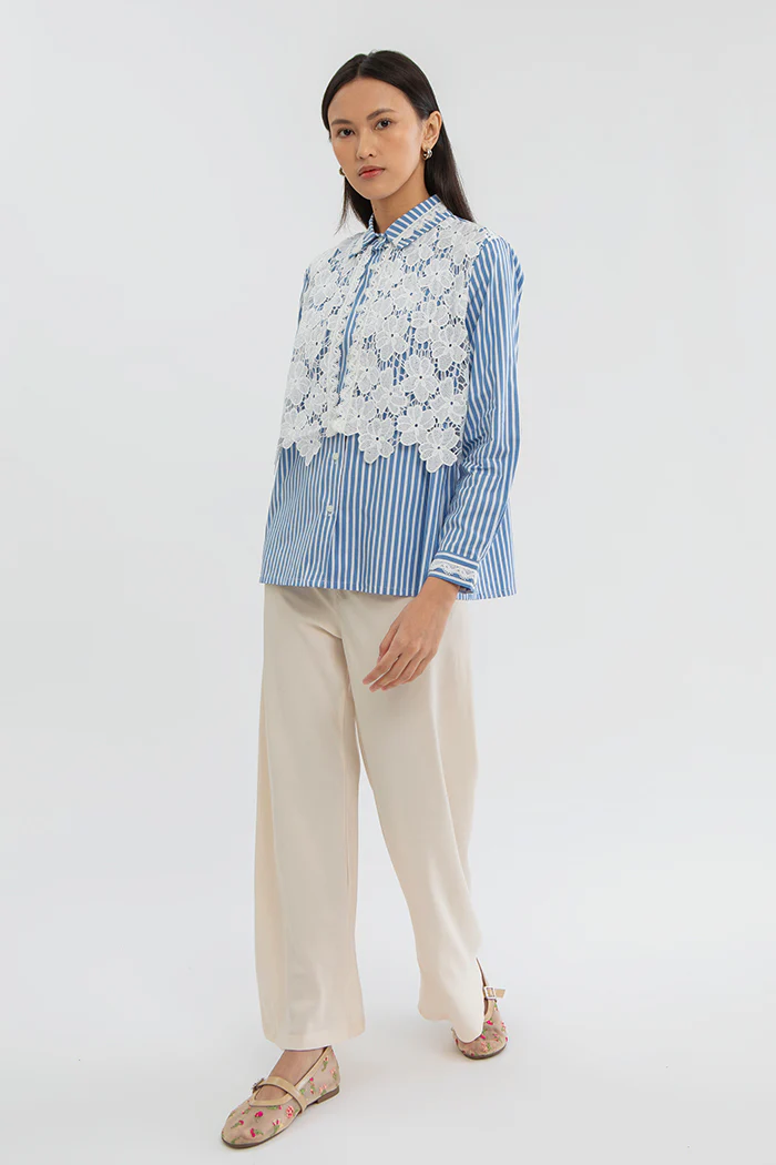 Navy Striped Eshal - Image 9