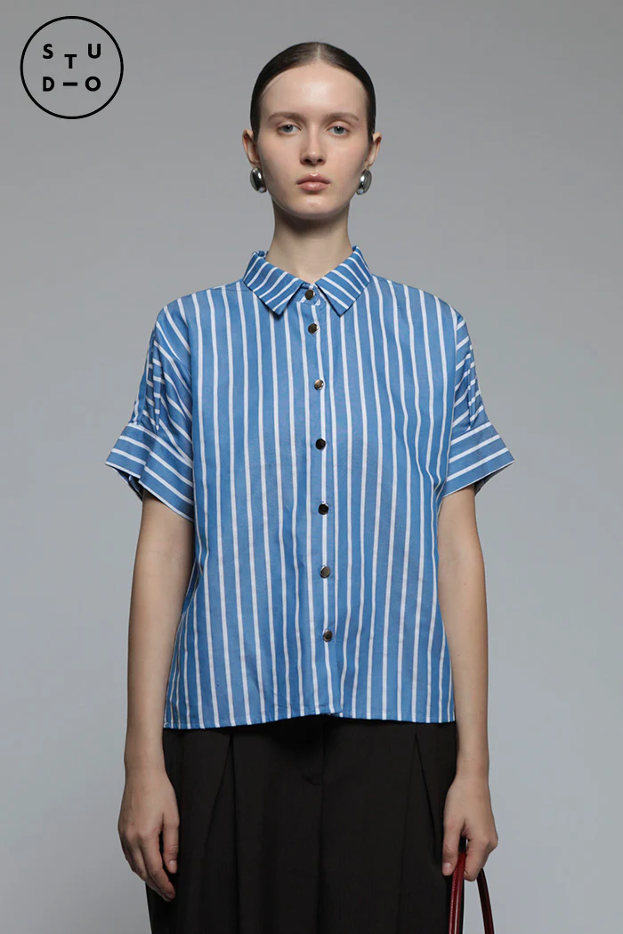 Navy Striped Form