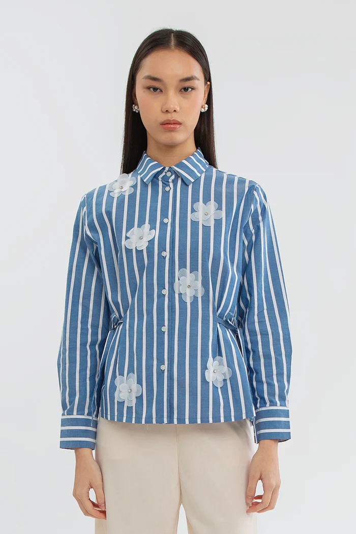 Navy Striped Inaya