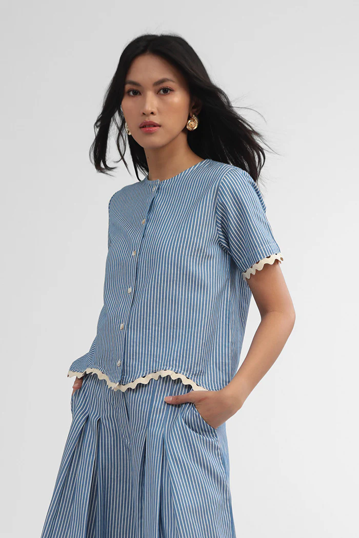 Navy Striped Kerida