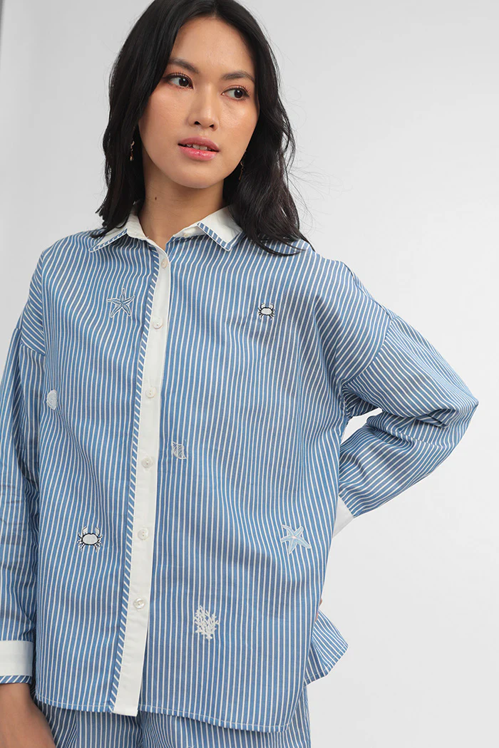 Navy Striped Ocean Maurea - Image 5