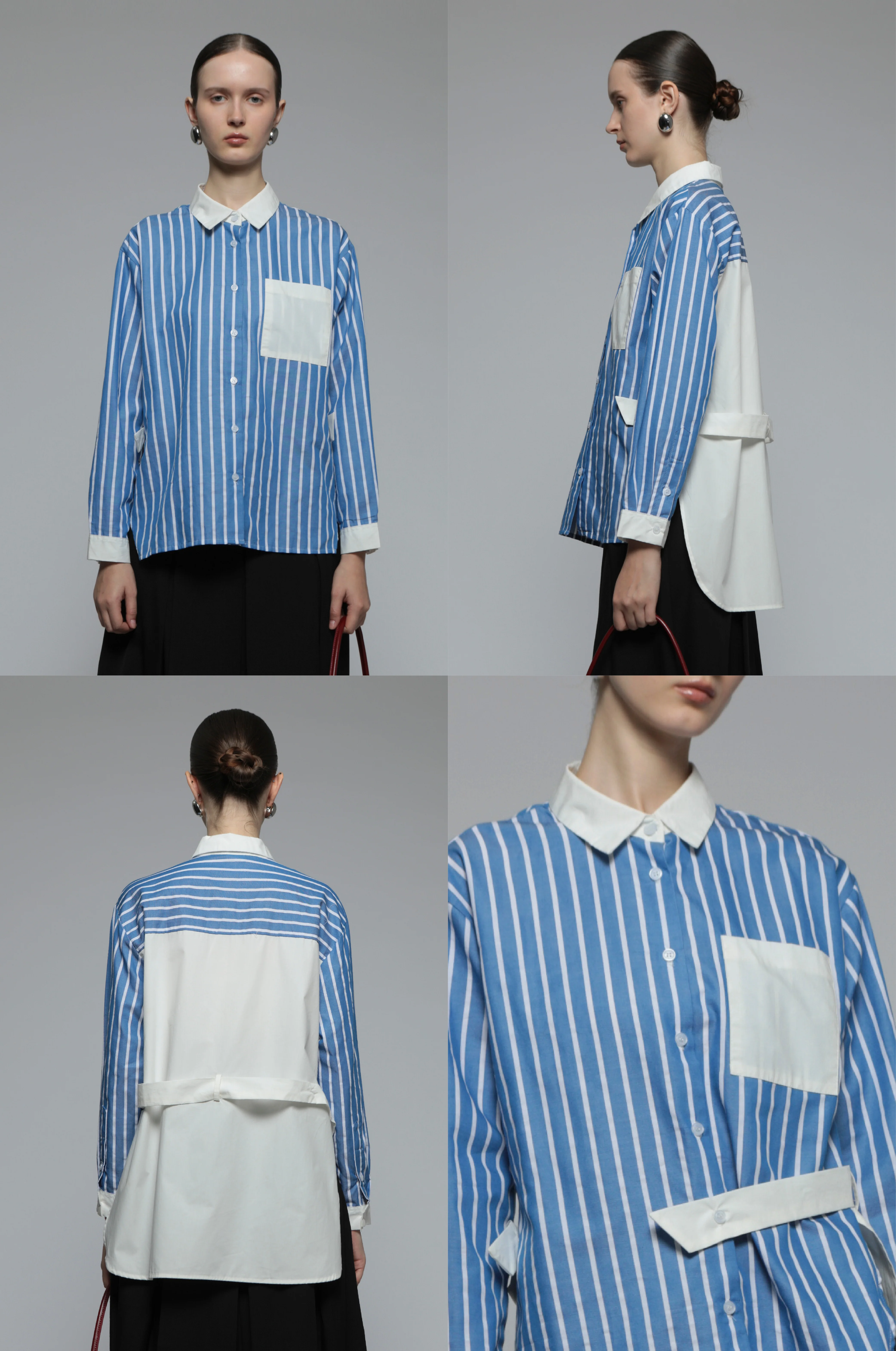 Navy Striped Perse - Image 2