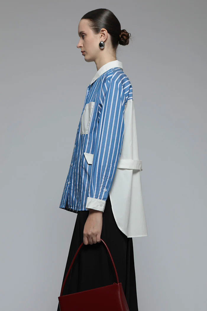 Navy Striped Perse - Image 3