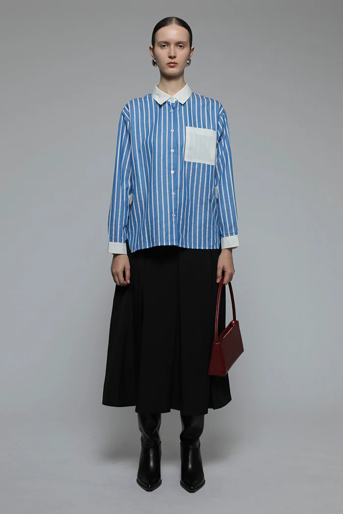 Navy Striped Perse - Image 6