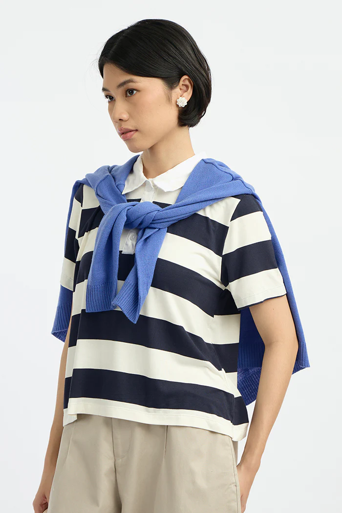 Navy Striped Porlan - Image 8