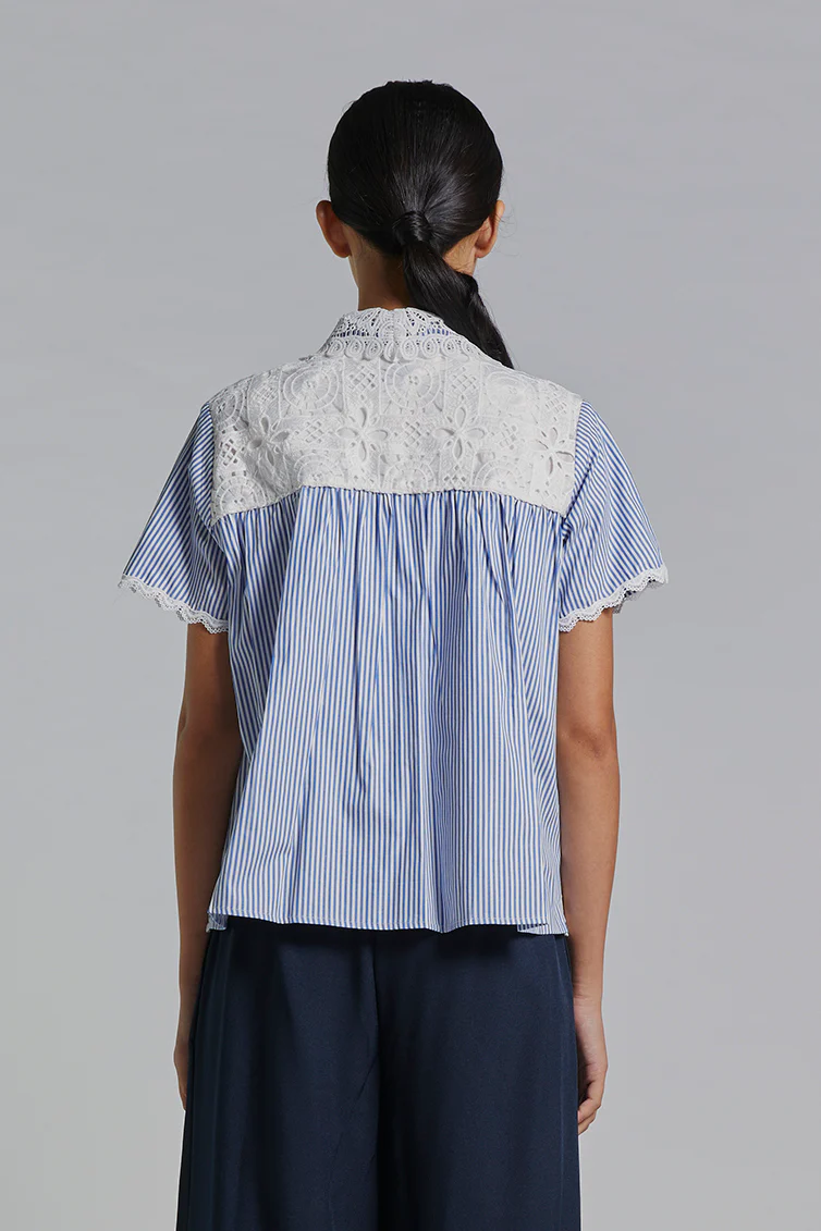 Navy Striped Safra - Defect Sale - Image 4