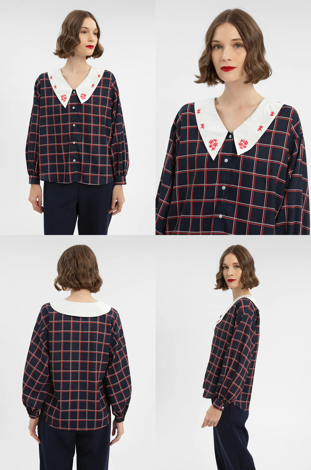 Navy Windowpane Nadler - Image 2