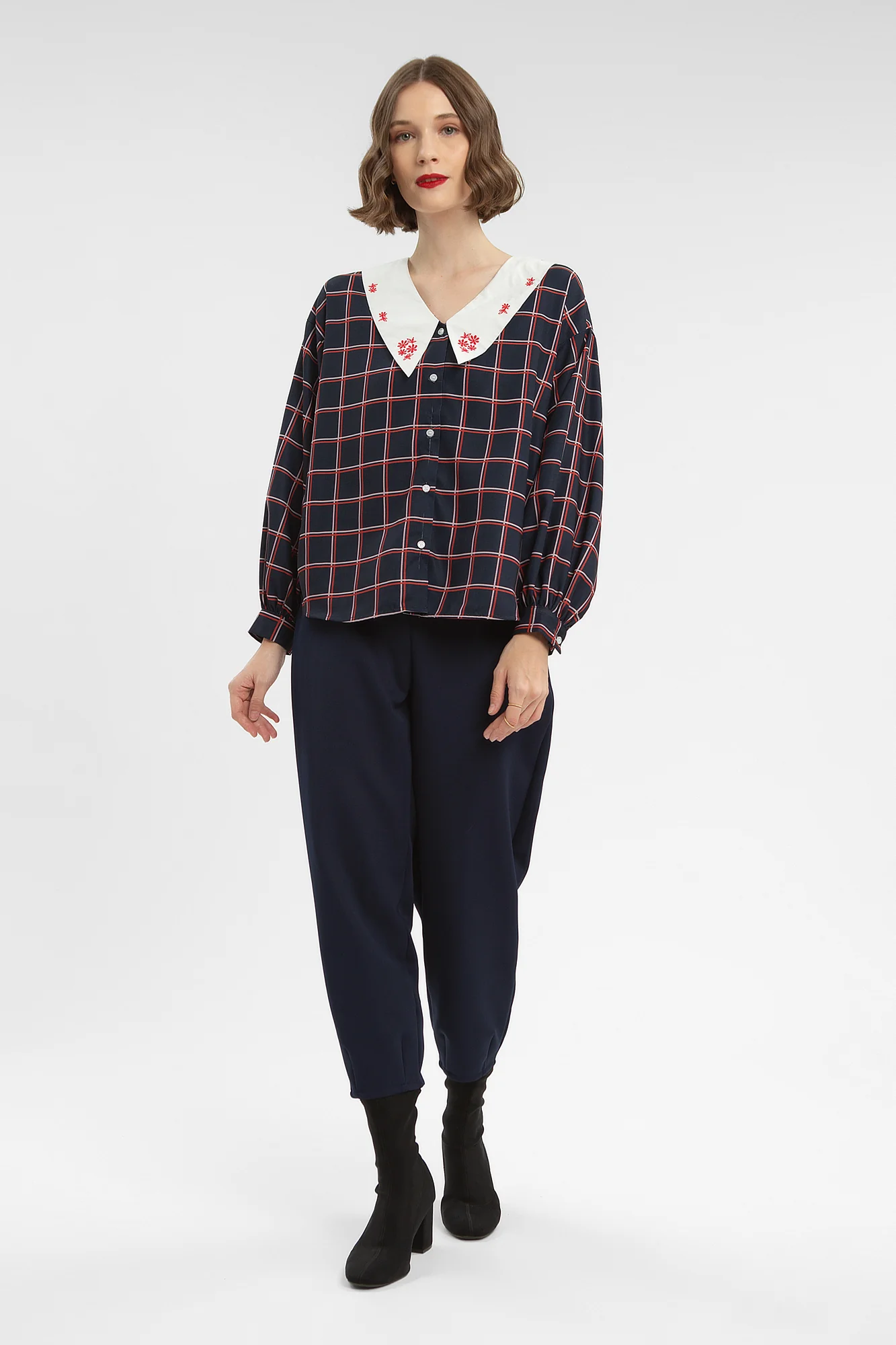 Navy Windowpane Nadler - Image 7
