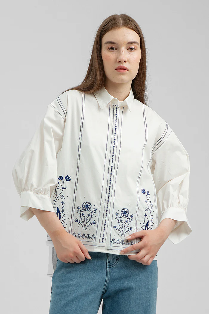Off-white Embroidered Socia - Defect Sale