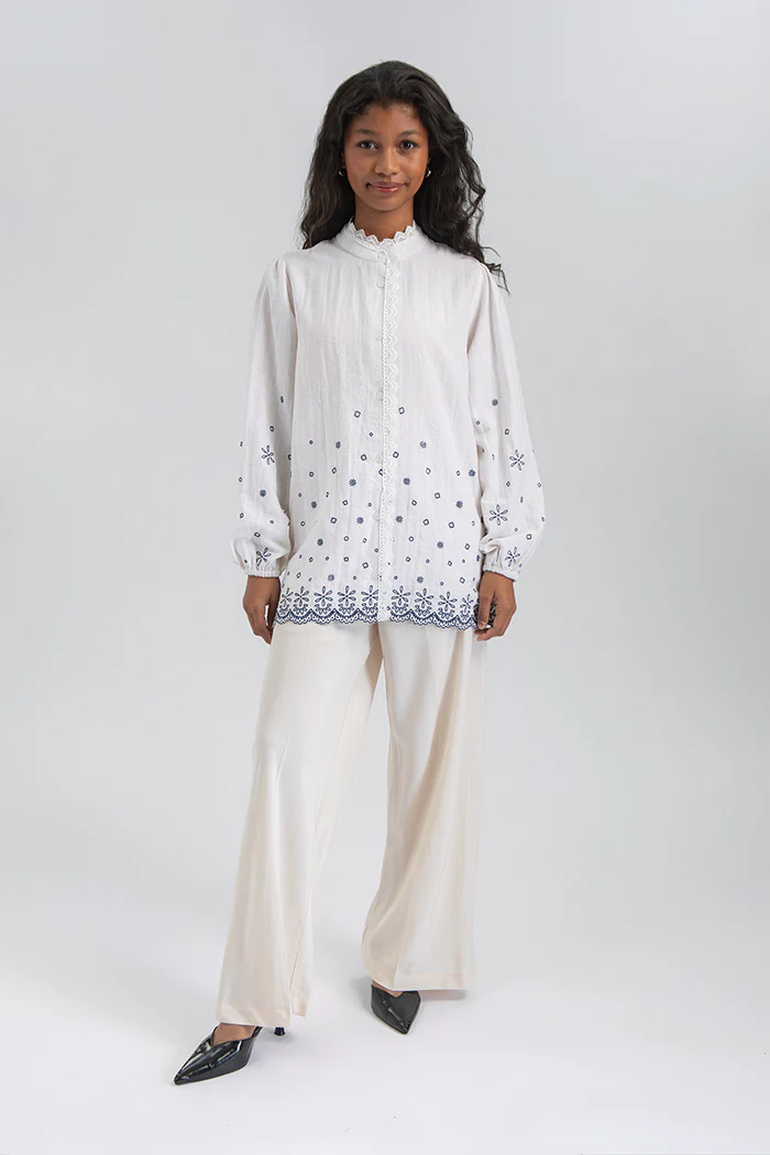 Off-white Embroidery Nadra - Image 6