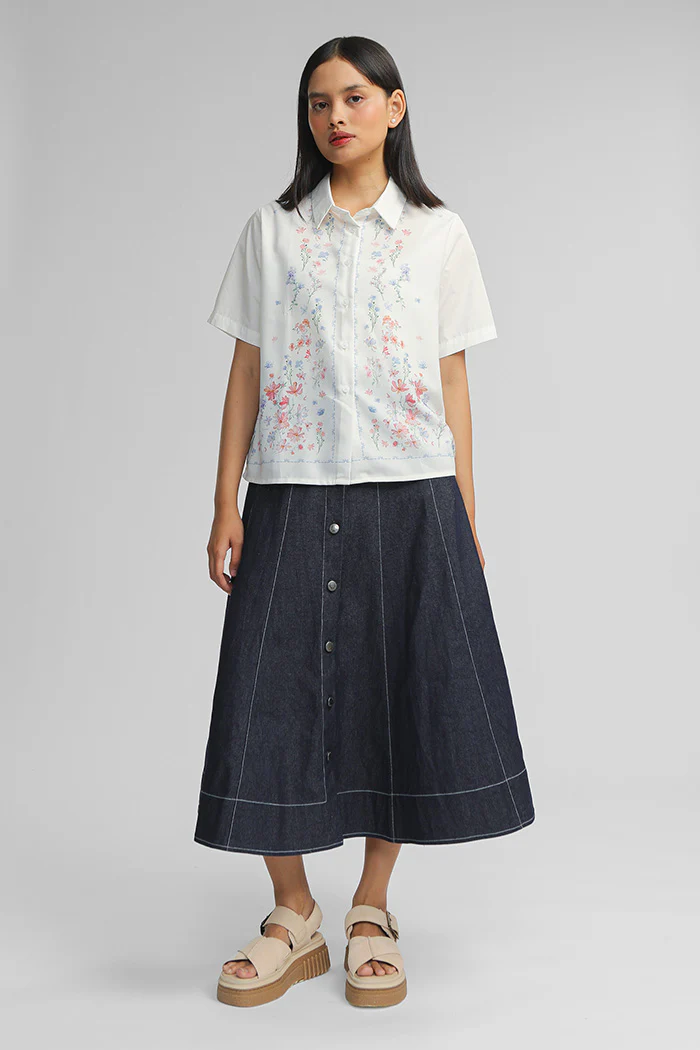 Off-white Floral Dohlen - Image 6