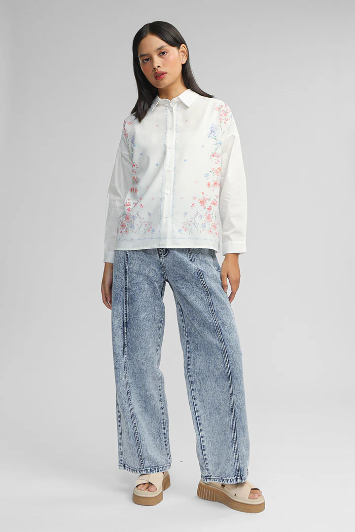 Off-white Floral Marian - Image 6