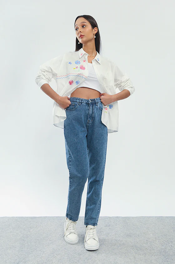 Off-white Flower Embroidery Devon - Defect Sale - Image 5