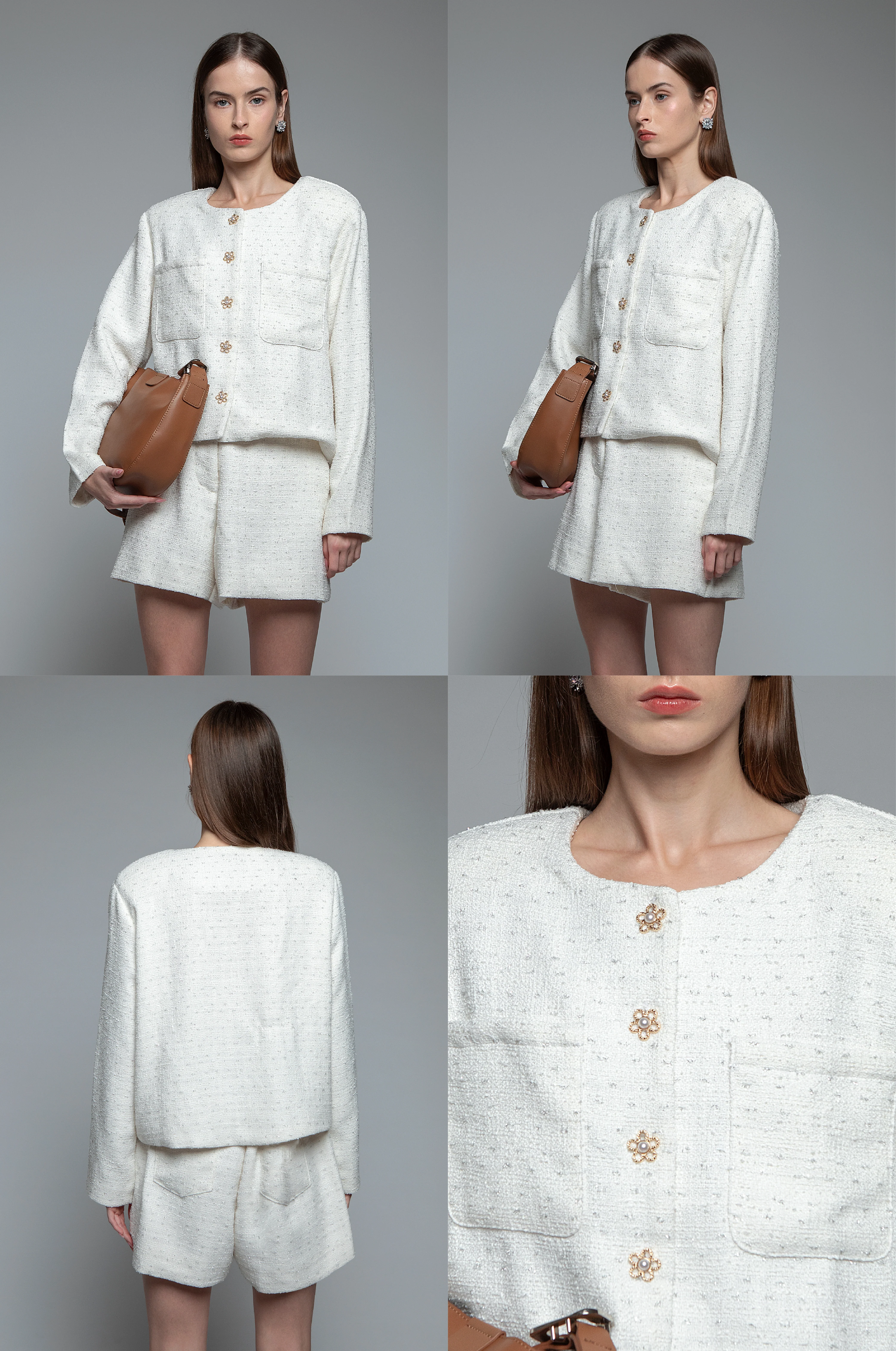 Off-white Tweed Lumiere - Image 2