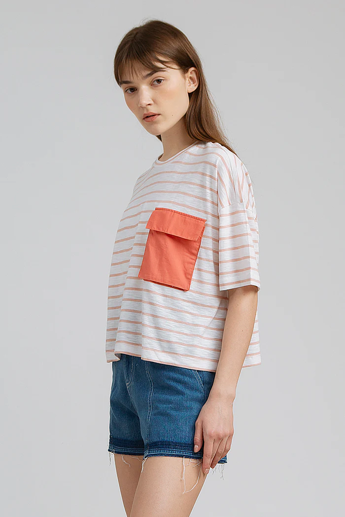 Peach Striped Effie - Image 5