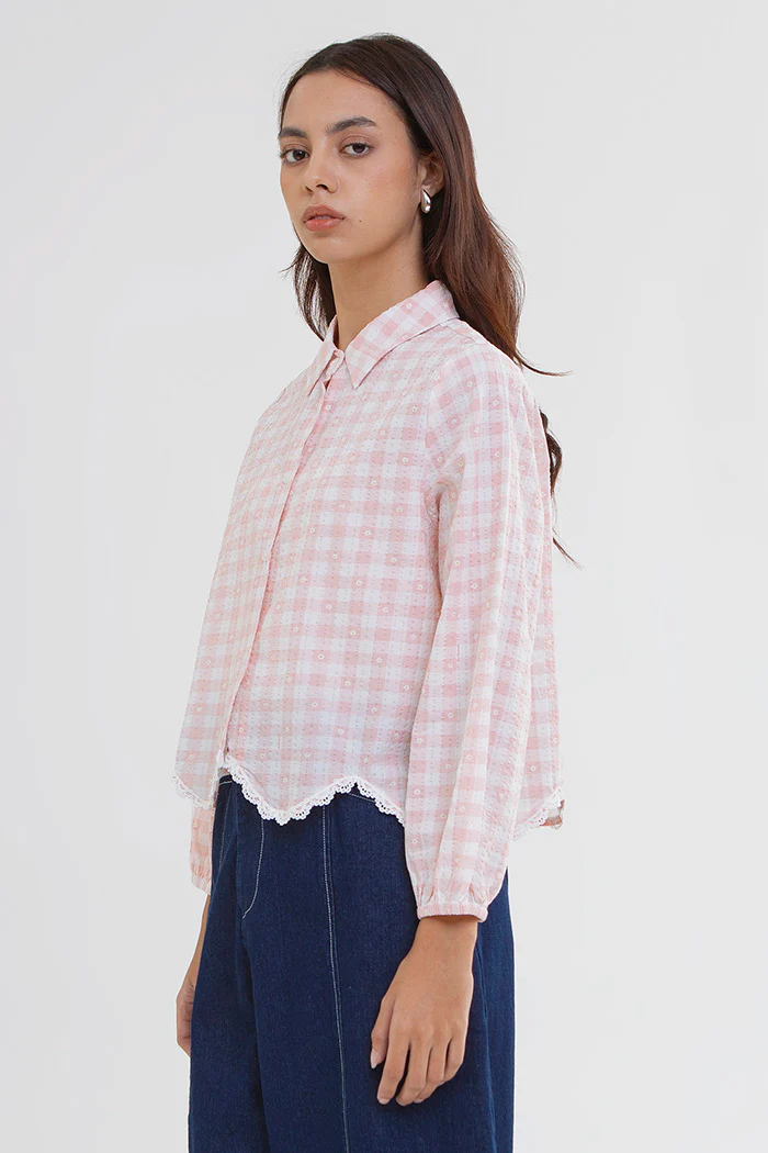 Pink Gingham Willa - Image 3