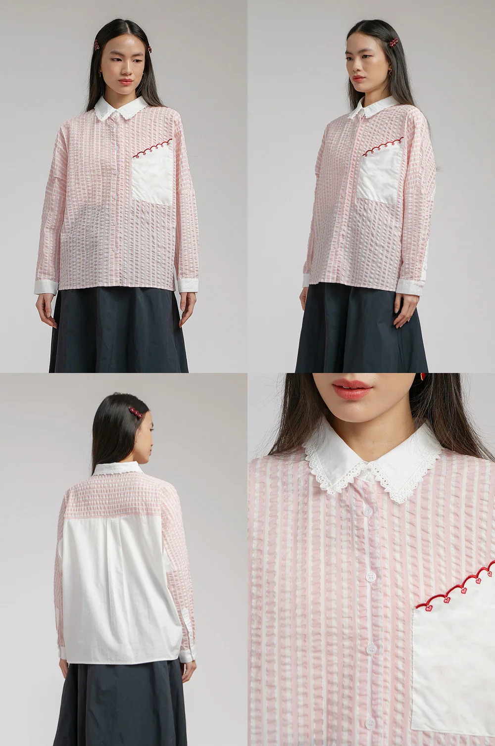 Pink Striped Devon - Defect Sale - Image 2