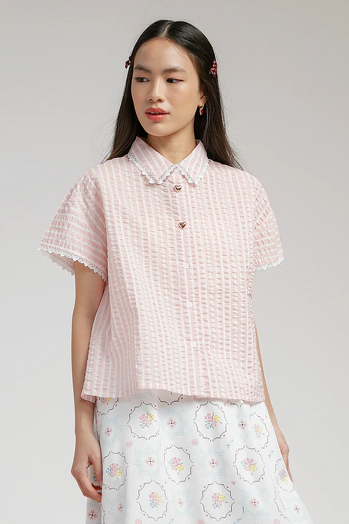 Pink Striped Soline - Defect Sale