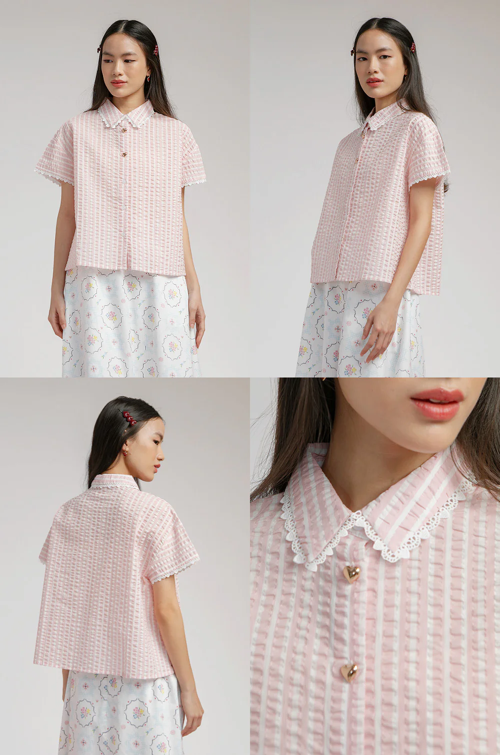 Pink Striped Soline - Defect Sale - Image 2