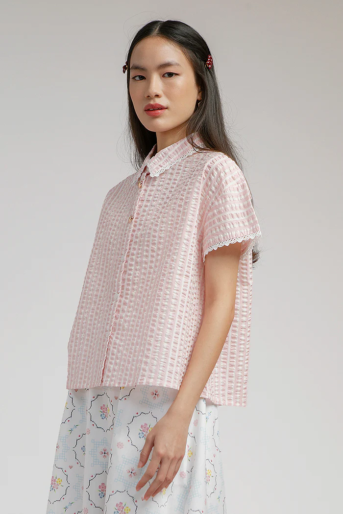 Pink Striped Soline - Defect Sale - Image 3