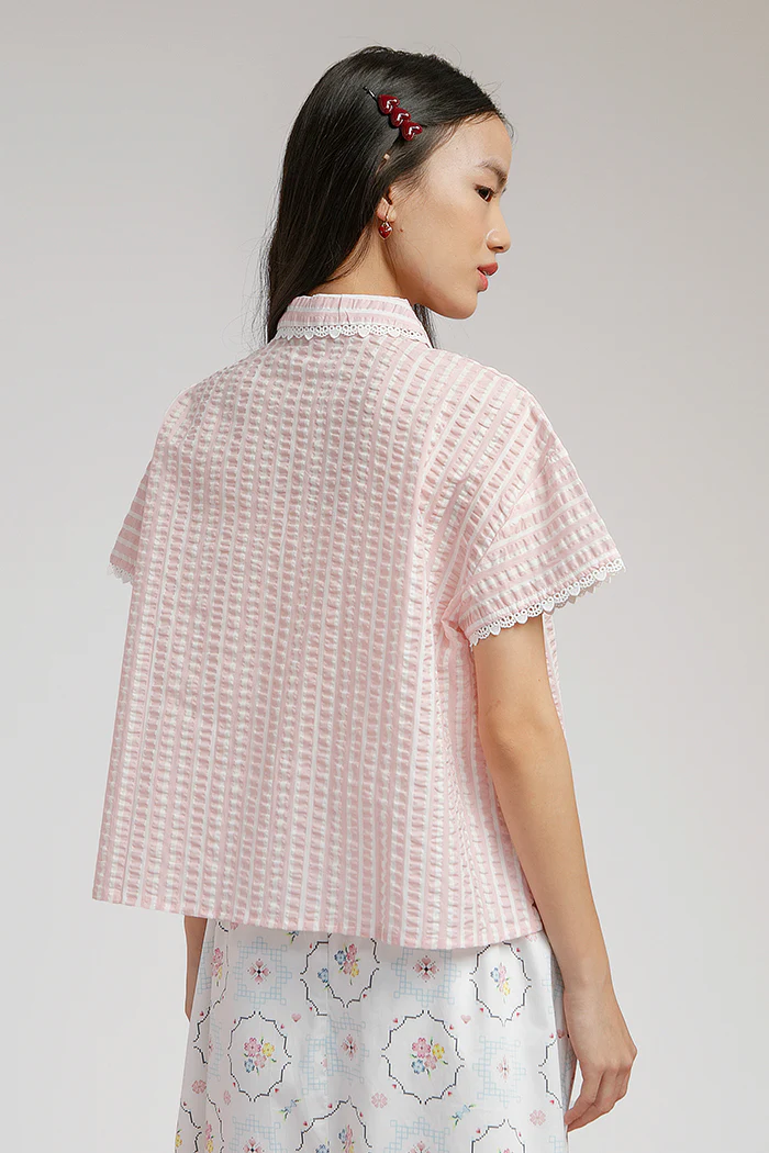 Pink Striped Soline - Defect Sale - Image 4