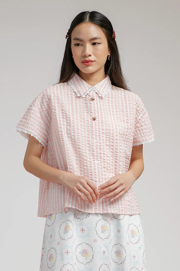 Pink Striped Soline - Defect Sale - Image 5