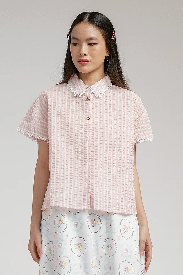 Pink Striped Soline - Defect Sale - Image 6