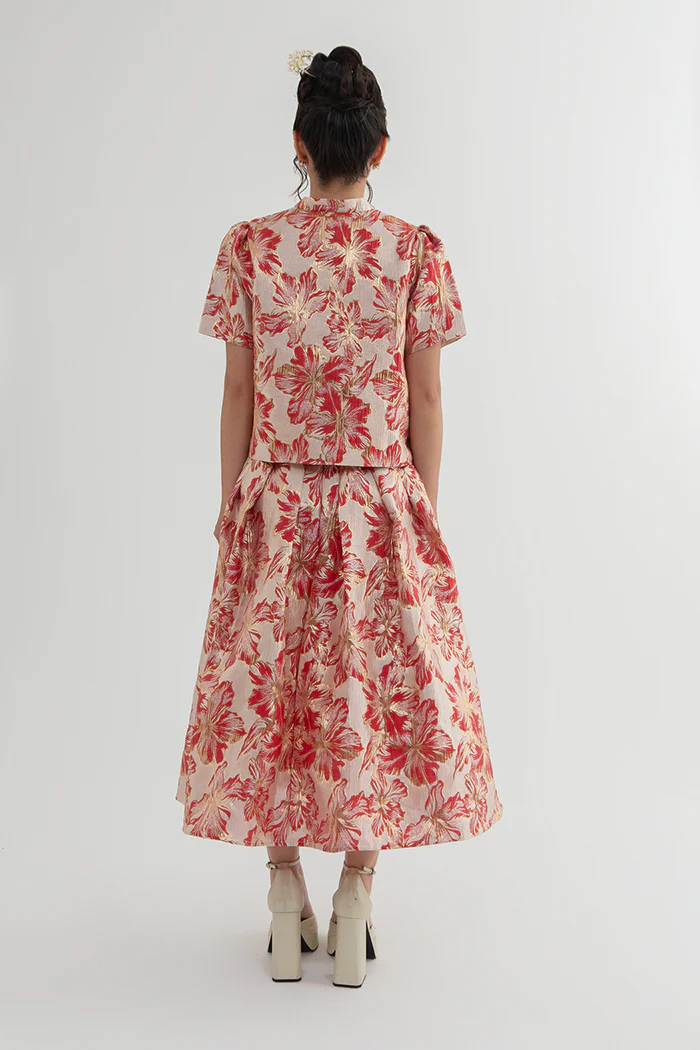 Red Floral Ran - Image 4