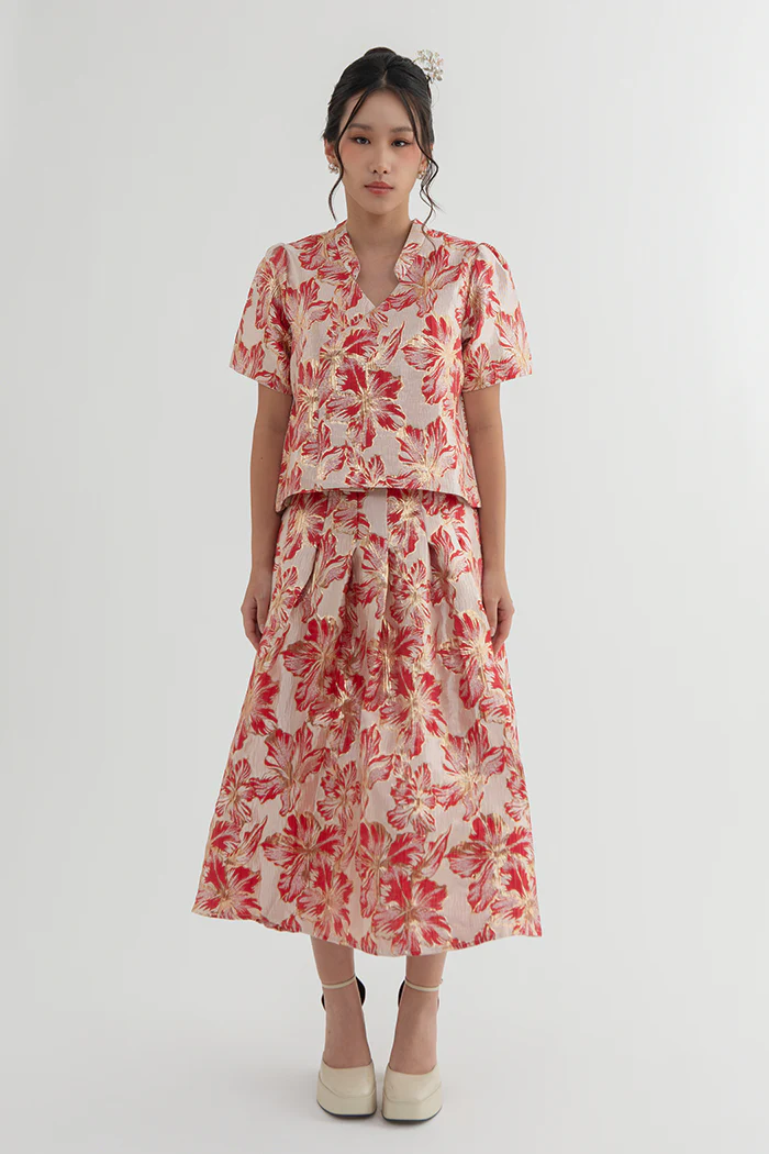 Red Floral Ran - Image 6